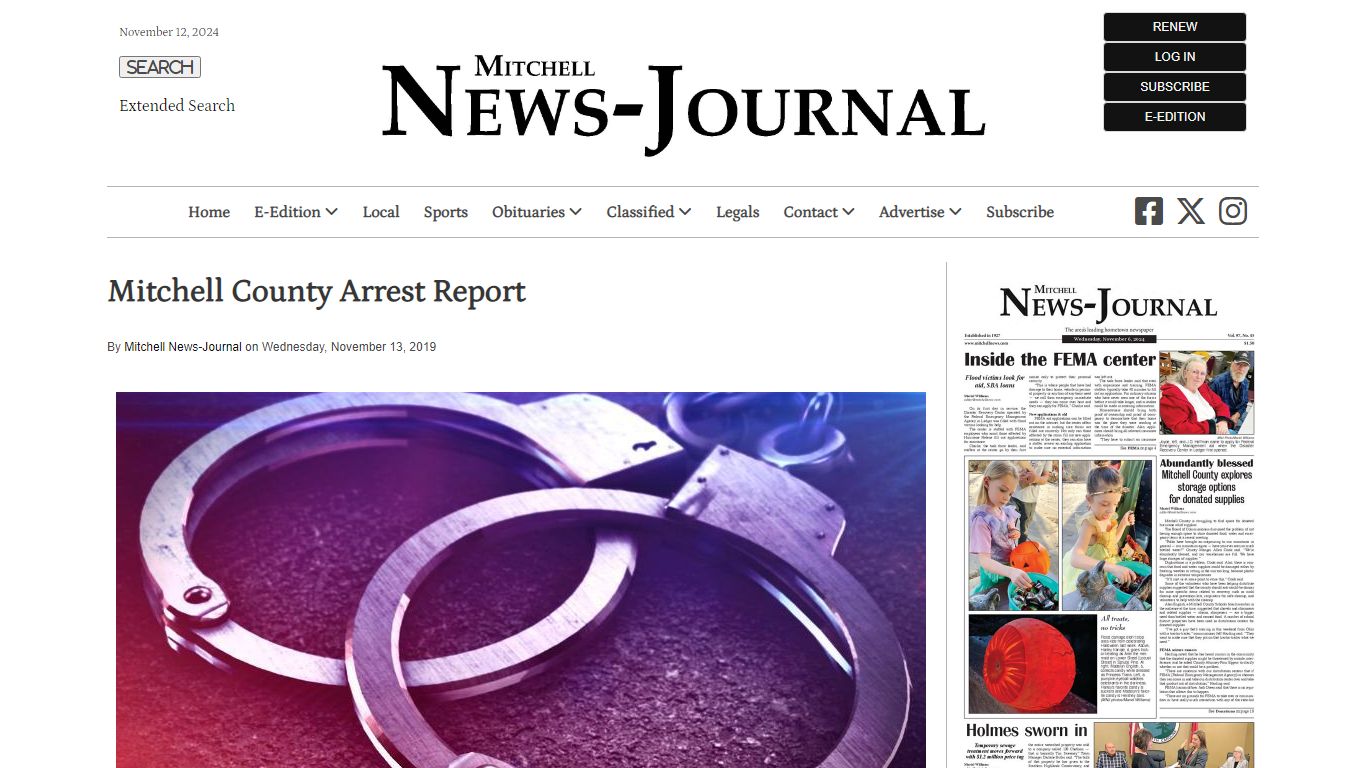 Mitchell County Arrest Report | The Mitchell News, Spruce Pine, North ...